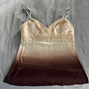 Bebe Small Silk Ombré Tank